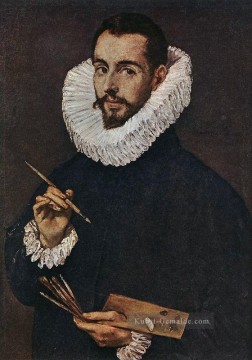  Kunst Malerei - Porträt des Künstler Sohn Jorge Manuel Manierismus spanische Renaissance El Greco